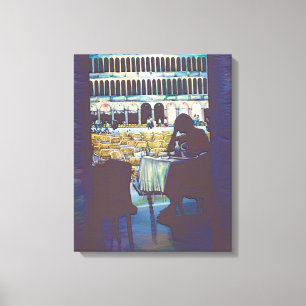 Saint Mark's Silhouette, Venetië Canvas Afdruk