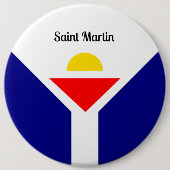 Saint Martin, Caraïbisch gebied Ronde Button 6,0 Cm (Voorkant)