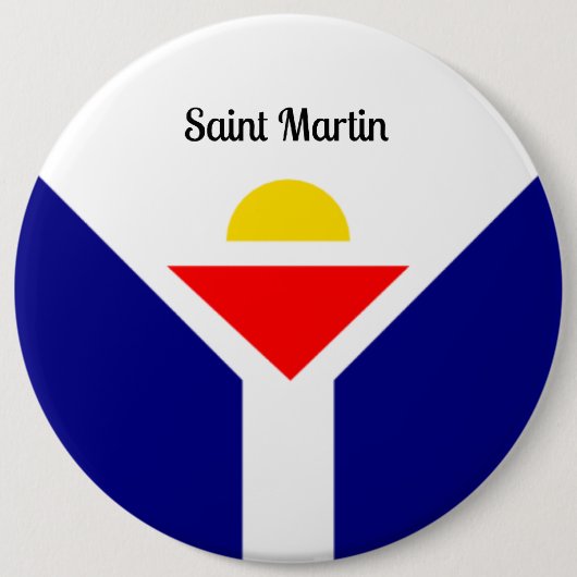 Saint Martin, Caraïbisch gebied Ronde Button 6,0 Cm (Voorkant)