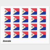 Saint Martin Flag Sticker (Vel)