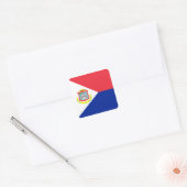 Saint Martin Flag Sticker (Envelop)