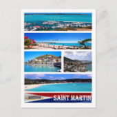 Saint Martin - Mosaic - Briefkaart (Voorkant)