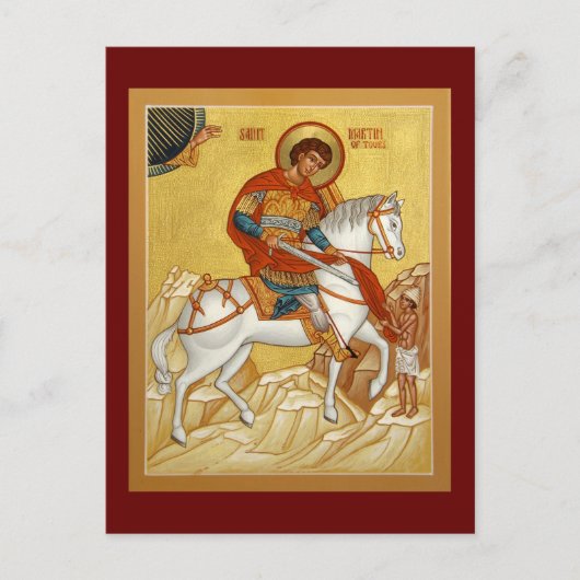 Saint Martin of Tours Prayer Kaart (Voorkant)