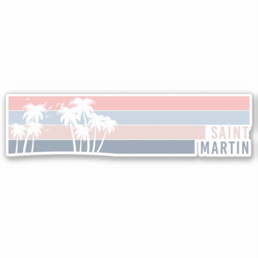 Saint Martin St Maarten Sticker (Voorkant)