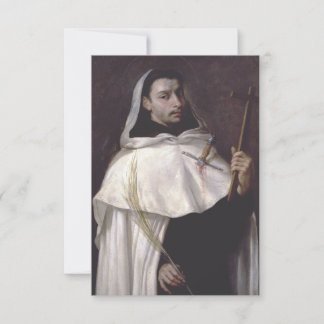 Saint Martyr Angelus of Jerusalem Holy Card  Bedankkaart