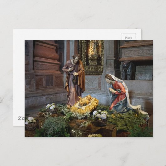 Saint Mary, Jezus en Sint-Joseph in Jeronimos Briefkaart (Voorkant / Achterkant)