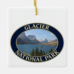 Saint Mary Lake at Glacier National Park Keramisch Ornament