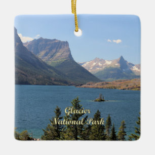 Saint Mary Lake at Glacier National Park Keramisch Ornament