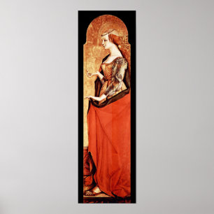 SAINT MARY MAGDALENE 2 Gold, rood, zwart Poster