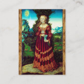 SAINT MARY MAGDALENE, Antiek perkament Visitekaartje (Achterkant)