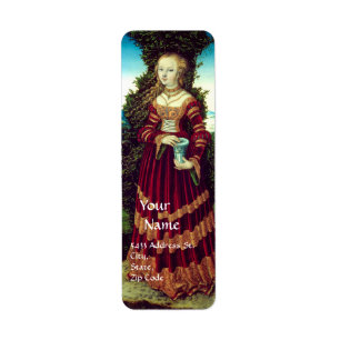 SAINT MARY MAGDALENE, bruin perkament Etiket