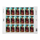 SAINT MARY MAGDALENE, bruin perkament Etiket (Full Sheet)