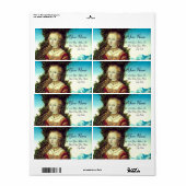 SAINT MARY MAGDALENE, bruin perkament Etiket (Full Sheet)