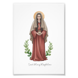 Saint Mary Magdalene, Catholic Saint Print Foto Afdruk