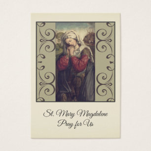 Saint Mary Magdalene, katholieke Prayer Heilige Ka Visitekaartje