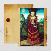 SAINT MARY MAGDALENE Parchment Briefkaart (Voorkant / Achterkant)