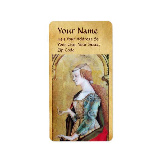 SAINT MARY MAGDALENE Parchment Etiket (Voorkant)