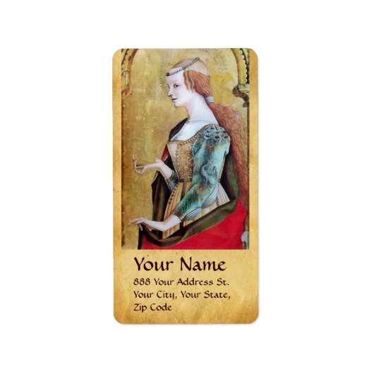 SAINT MARY MAGDALENE Parchment Etiket (Voorkant)