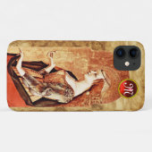 SAINT MARY MAGDALENE Parchment Ruby Gem Monogram Case-Mate iPhone Case (Achterkant (horizontaal))