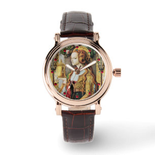 SAINT MARY MAGDALENE Pierres roses montre poignet
