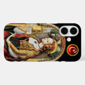 SAINT MARY MAGDALENE Ruby Gem Monogram, zwart Case-Mate iPhone Case (Achterkant (horizontaal))