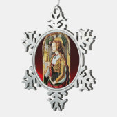 SAINT MARY MAGDALENE TIN SNEEUWVLOK ORNAMENT (Rechts)