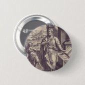 Saint Matthew de Apostle Ronde Button 5,7 Cm (Voorkant /achterkant)