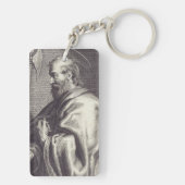 Saint Matthew de Apostle Sleutelhanger (achterkant)
