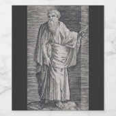 Saint Matthew de Apostle Wijn Etiket (Enkel label)