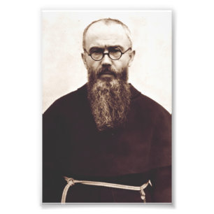 Saint Maximilian Kolbe Poolse katholieke priester Foto Afdruk
