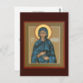 Saint Melania Prayer Card Briefkaart (Voorkant / Achterkant)