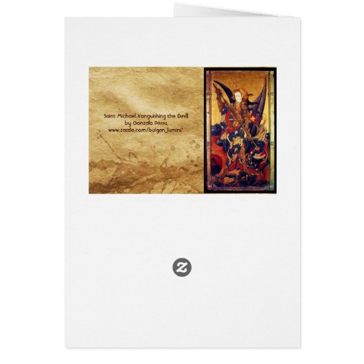 Saint Michael angoisse le diable (Dos)