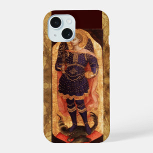 SAINT MICHAEL ARCHANGE AVEC DRAGON PARCHEMIN ANCIE