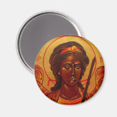 Saint Michael Archangel Aimant d'icône orthodoxe (Recto/Verso)