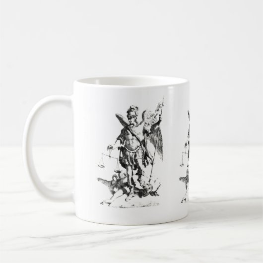 Saint Michael Archangel Coffee Mok (Links)