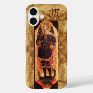 SAINT MICHAEL ARCHANGEL MET DRAGON-monogram iPhone 16 Plus Hoesje