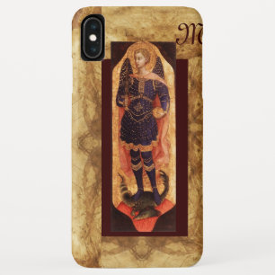SAINT MICHAEL ARCHANGEL MET DRAGON-monogram iPhone XS Max Hoesje