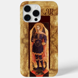 SAINT MICHAEL ARCHANGEL MET DRAGON-monogram iPhone 15 Pro Max Hoesje