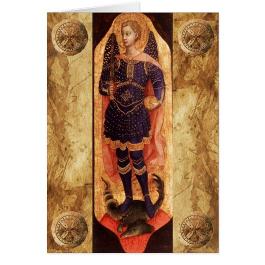 SAINT MICHAEL ARCHANGEL MET DRAGON Prayer (Voorkant)