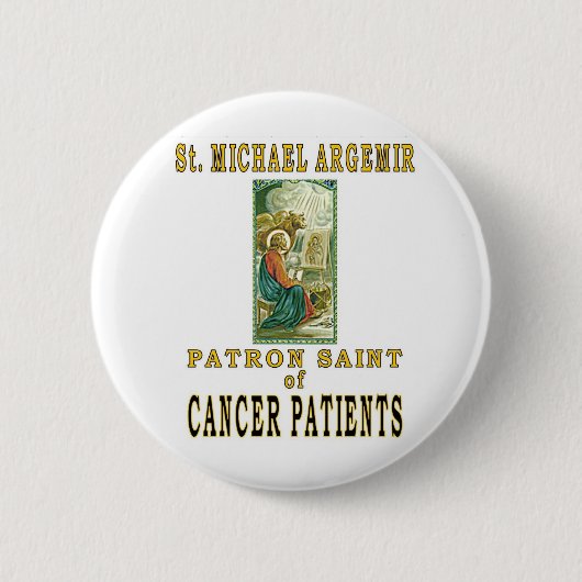 SAINT MICHAEL ARGEMIR RONDE BUTTON 5,7 CM (Voorkant)