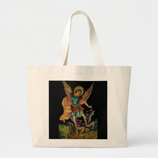 Saint Michael Blessing Canvas tas (Voorkant)
