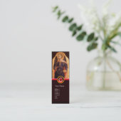 SAINT MICHAEL DE ARCHANGEL MET DRAGON MONOGRAM MINI VISITEKAARTJE (Staand voorkant)