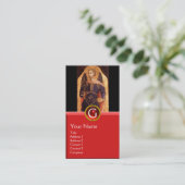 SAINT MICHAEL DE ARCHANGEL MET DRAGON MONOGRAM VISITEKAARTJE (Staand voorkant)