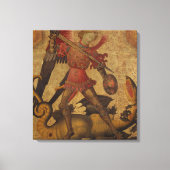 Saint Michael en de Dragon Canvas Afdruk (Voorkant)