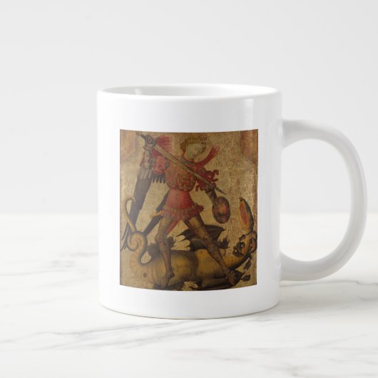 Saint Michael en de Dragon Extra Grote Beker (Rechts)
