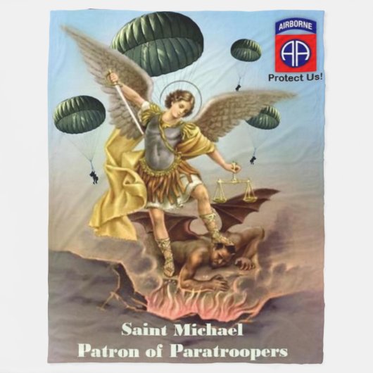 SAINT MICHAEL FLEECE DEKEN (Voorkant)