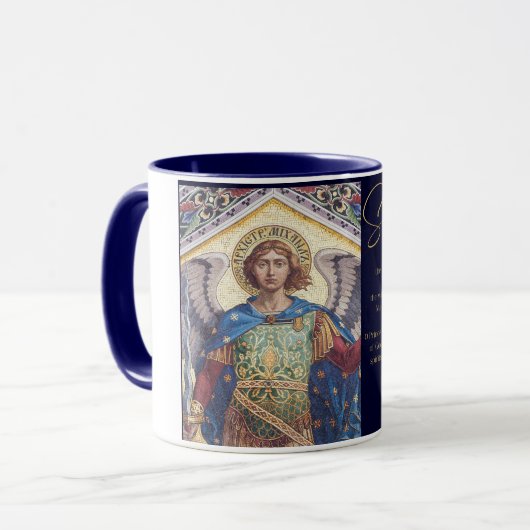 Saint Michael l'Archange Catholique Café Mug (Devant gauche)