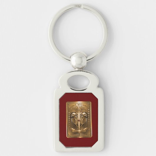 Saint Michael Patron Saint-Paratroopers Sleutelhanger (Voorkant)