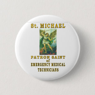 SAINT MICHAEL RONDE BUTTON 5,7 CM