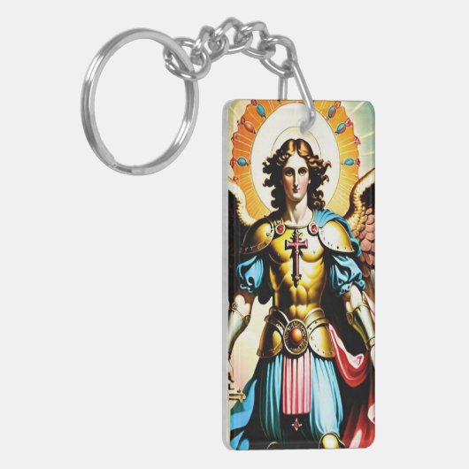 Saint Michael Sleutelhanger (Voorkant Links)